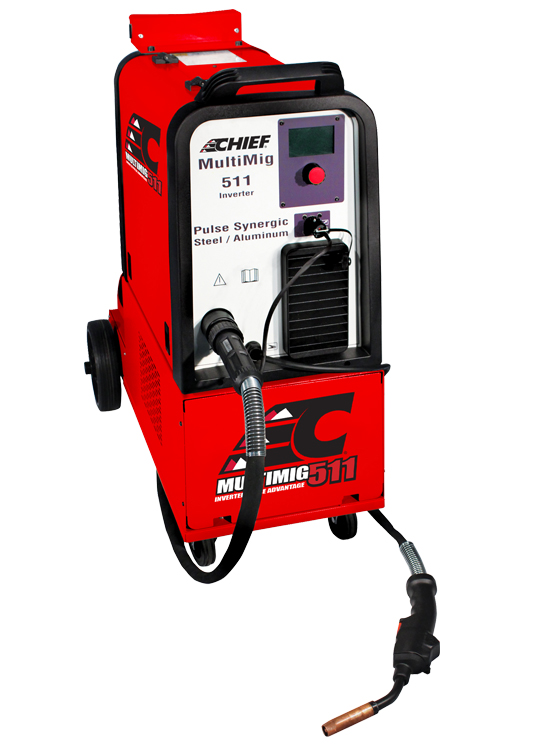 MultiMig 511 Pulse Inverter Welder With Aluminum Torch, Single phase, 230V